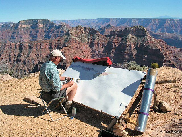 Tony Foster in the Grand Canyon, photo by Annis Englen