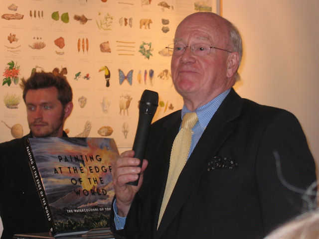 Professor Duncan Robinson opening the exhibition at the RWS Bankside Gallery, 2 July 2008